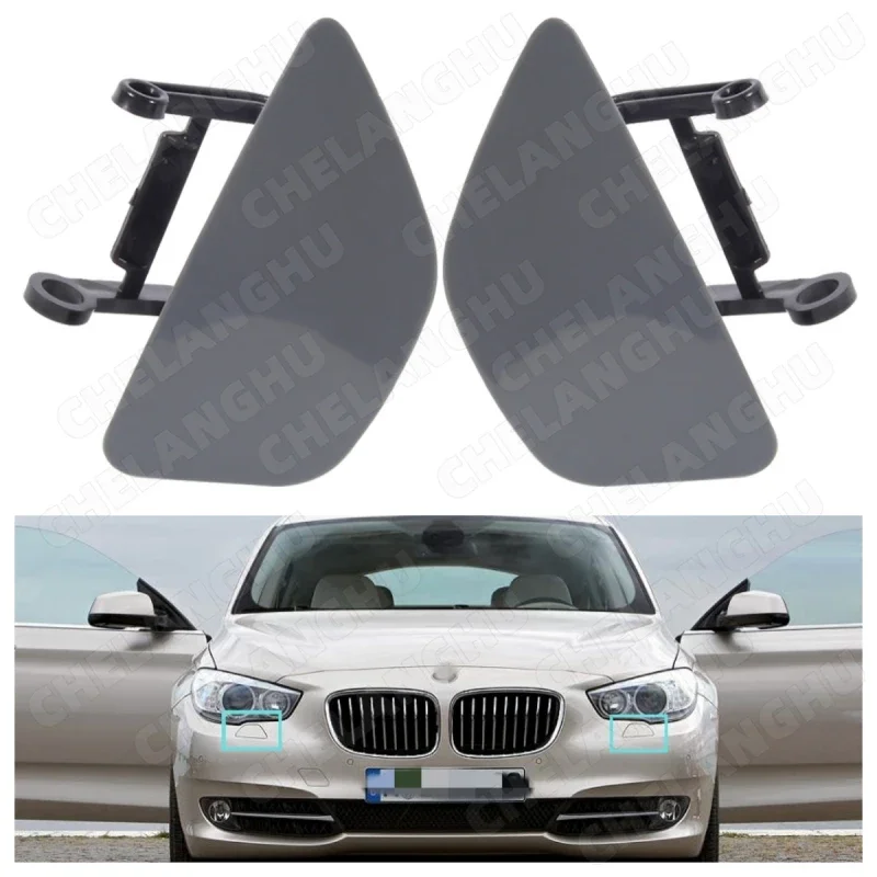 

For BMW 5Series GT F07 2010 2011 2012 2013 2014 2015 Front Headlight Headlamp Washer Nozzle Jet Paintable Cover Cap 51117248063