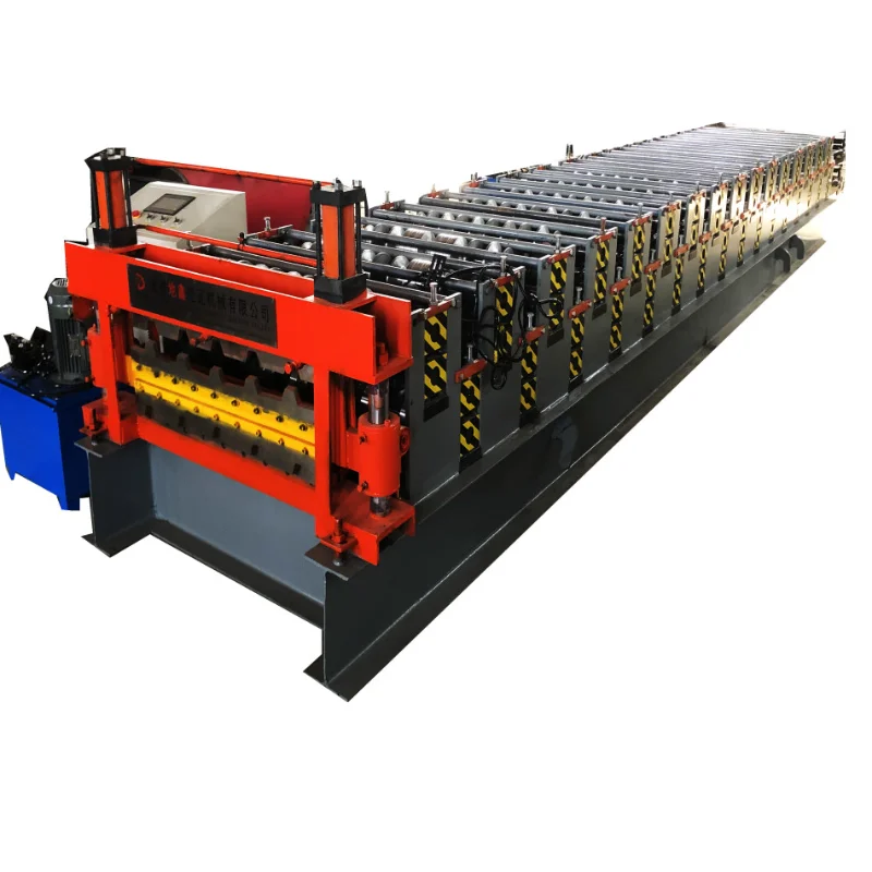 YUGONG Double Layer Trapezoidal Corrugated Roof Panel Press Making Machine Roll Forming Machinery