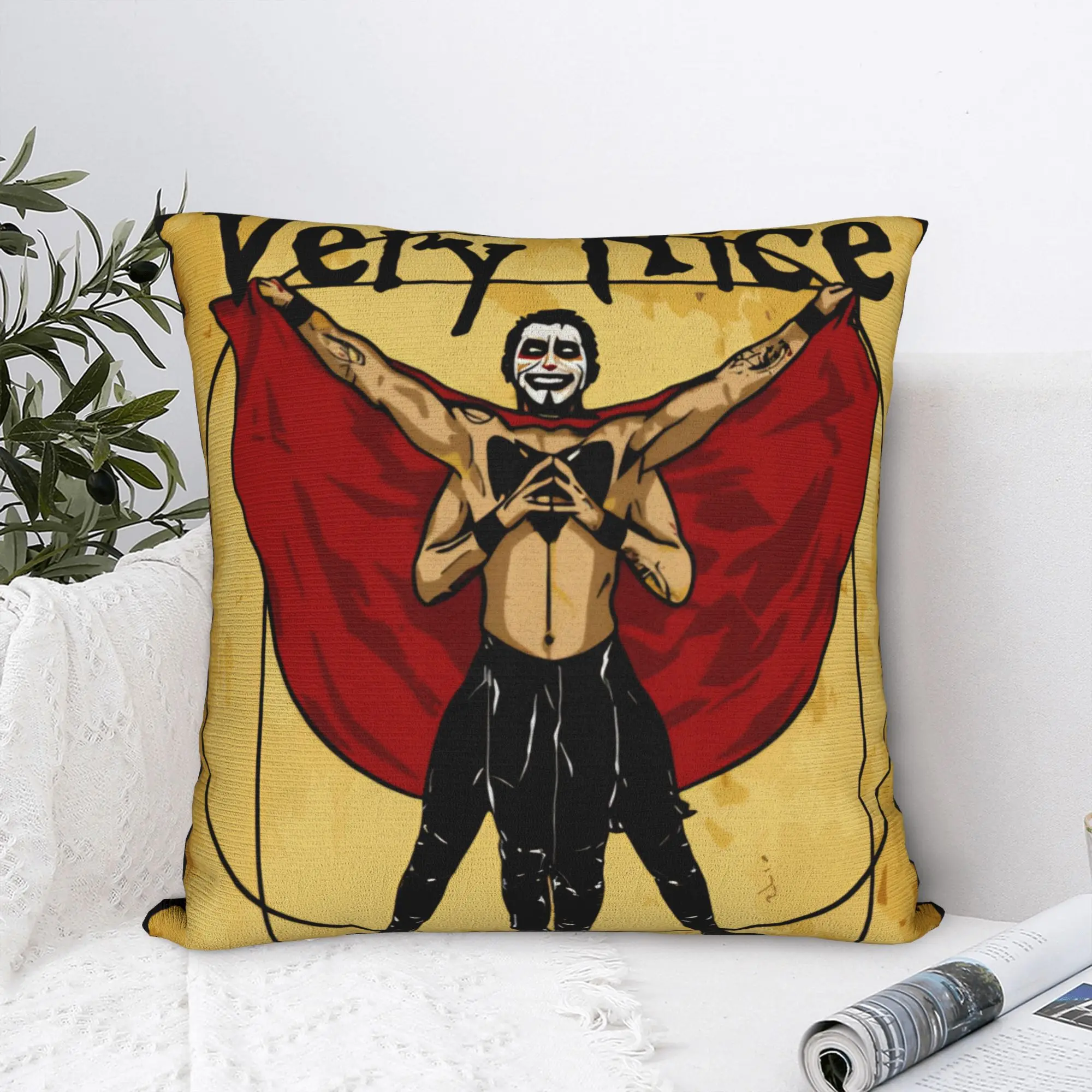 Danhausen Merch Very Nice Very Evil Square Pillow Case AEW Elimination Chamber Cushion Cover Decor Pillowcover for Car 18