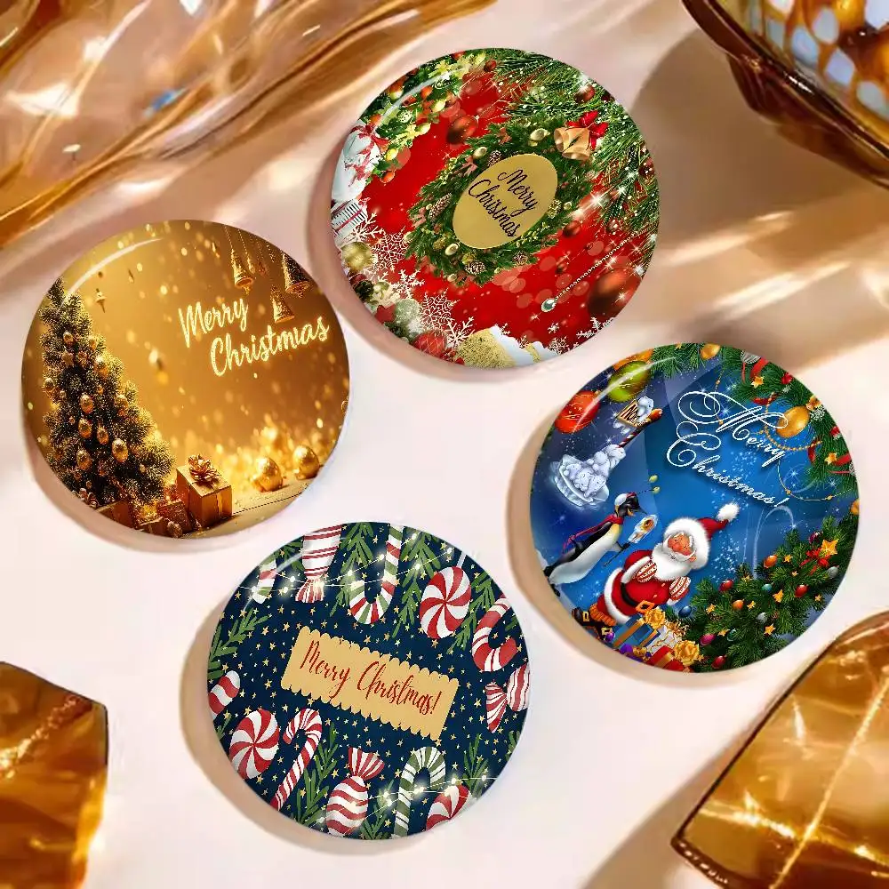 Merry Christmas Anime Brooches Cute Cartoon  Badge Jacket Jeans Lapel Pin Gift Accessorie