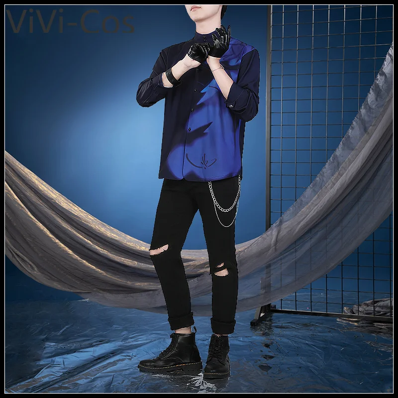 ViVi-Cos Vtuber Koyanagi Rou Sea House Roupas Cosplay Traje Cos Jogo Anime Uniforme de Festa Hallowen Jogar Roupas de Papel