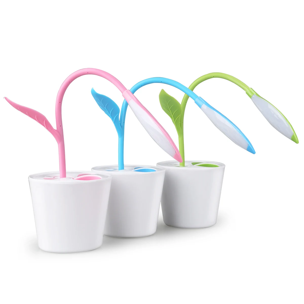 

Portable USB Rechargeable LED Desk Lamp Green 3 Levels Touch Sensor Eye Care Light for Home Office Bedroom Kids Night Light