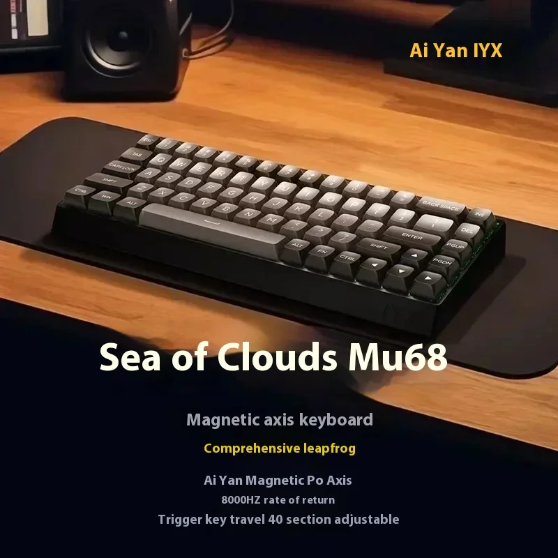 Iyx Mu68 Pro Magnetic Switch Keyboard 8k Aluminum Alloy Quick Trigger Gaming Keyboard Swap Rgb Gamer Gifts Mu68pro Pc Gift