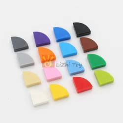 200pcs MOC 25269 Flat Tile Round 1x1 Quarter DIY Enlighten Building Block Bricks Compatible with Assembles Particles