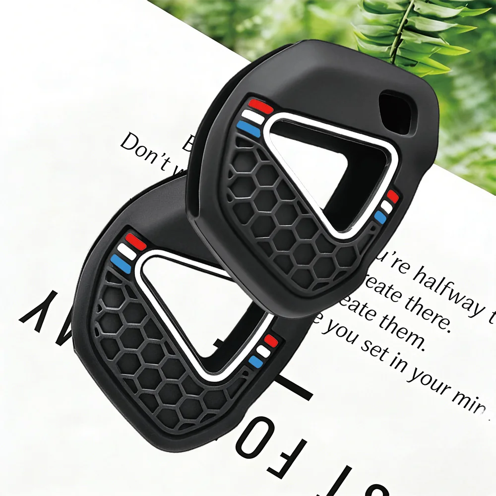Honeycomb Key Fob Case for Kawasaki Vulcans Versys650 1000 EX400 ER650 EX650 ZX1000SX ZX10RR ZX14R ZX1400, Anti-Scratch Non-slip