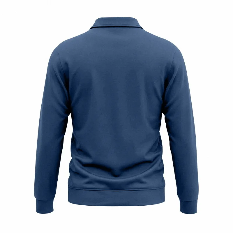 Herbst- und Winter-Herren-POLO-Pullover mit langen Ärmeln, lässigem Kragen, sportlichem Design und mehreren Taschen, Großhandel – Detail 27