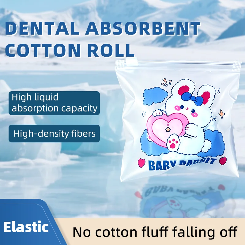 100 pieces/bag Dental hemostatic cotton dental cotton roll oral department high absorbent cotton