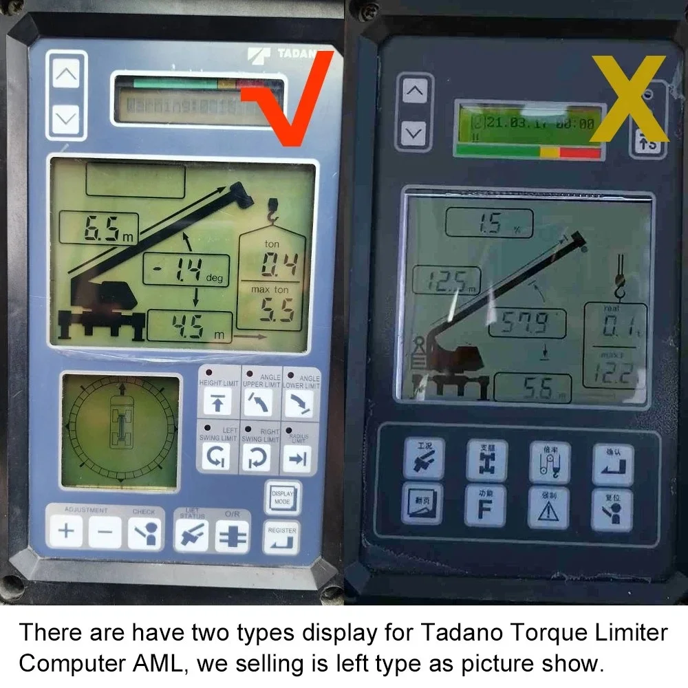 Main Display for Tadano Torque Limiter Computer AML 361-173-70000 Repair