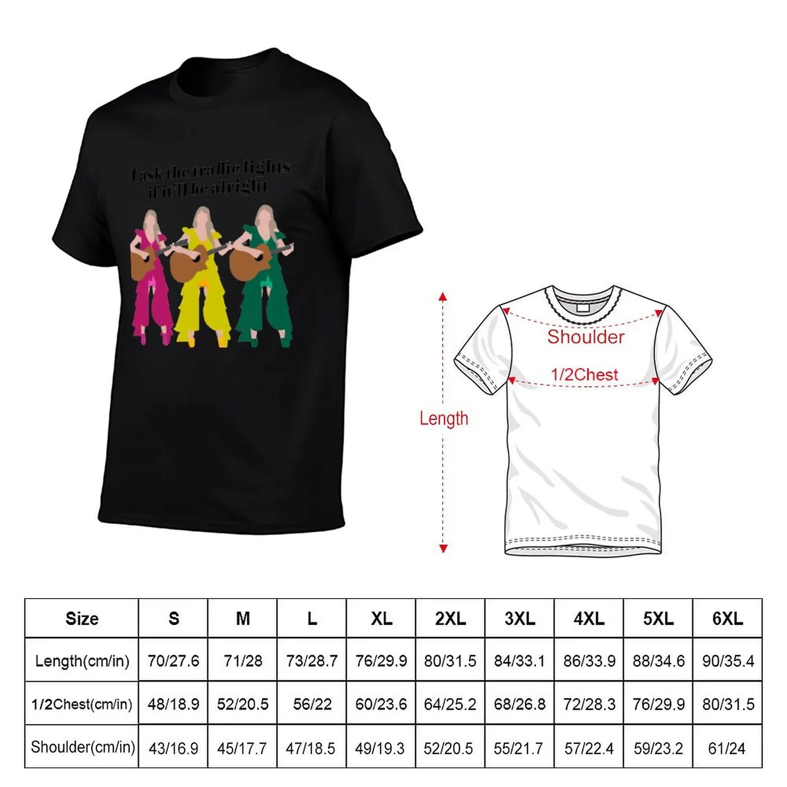 ts traffic lights T-Shirt custom t shirt vintage t shirts clothing for men