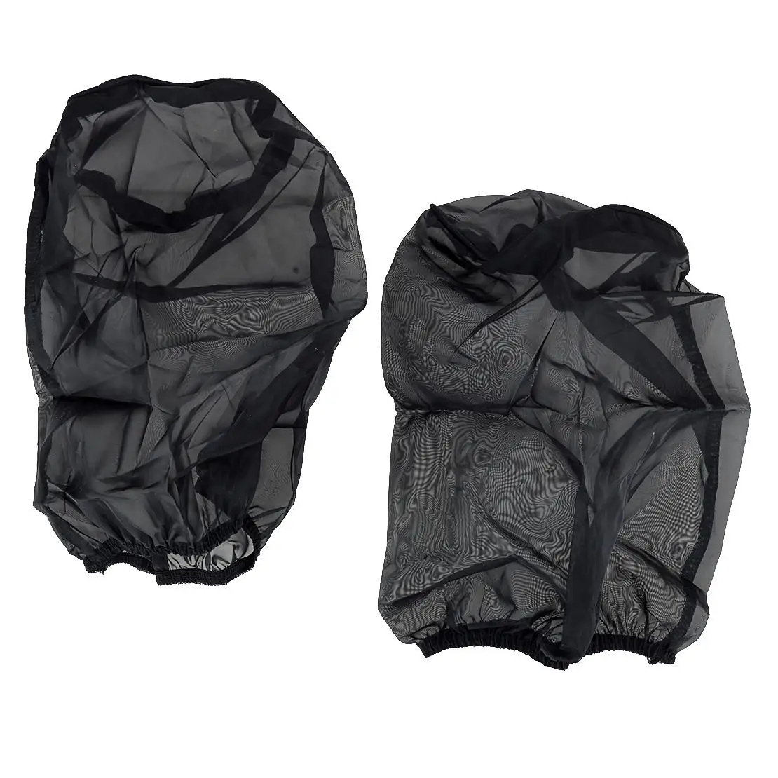 2Pcs 35mm Pods K+N Style Air Filter Outerwears Protector Cover Waterproof Polyester Cloth Fit for Yamaha ATV Banshee Black