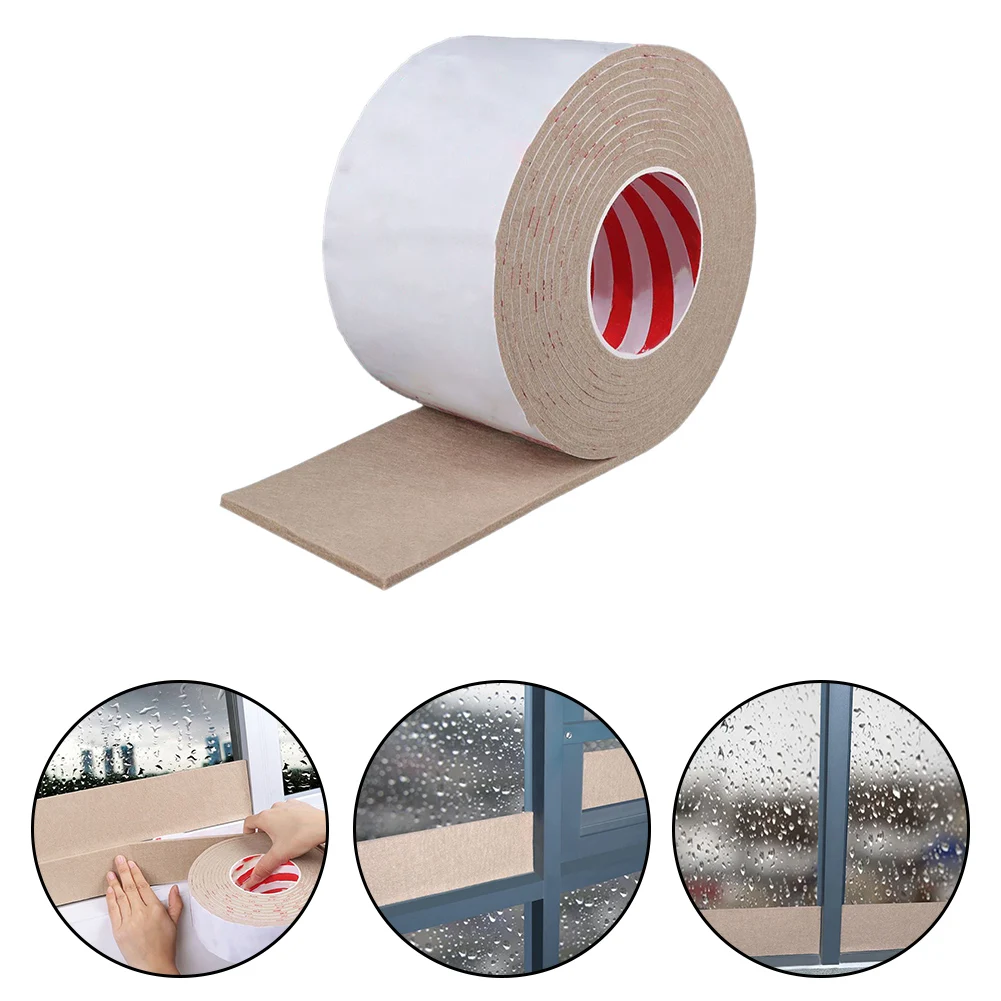 1roll 2M Anti-condensation Absorbent Strip Anti-condensation Felt Strip Window Glass Water Absorption Sticker