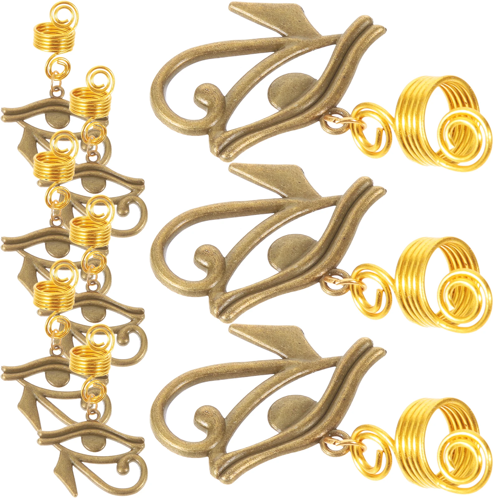 

20 Pcs Hair Cuffs for Braids Zinc Alloy Dreadlock Accessories Braid Charms Clips Jewels Decorations