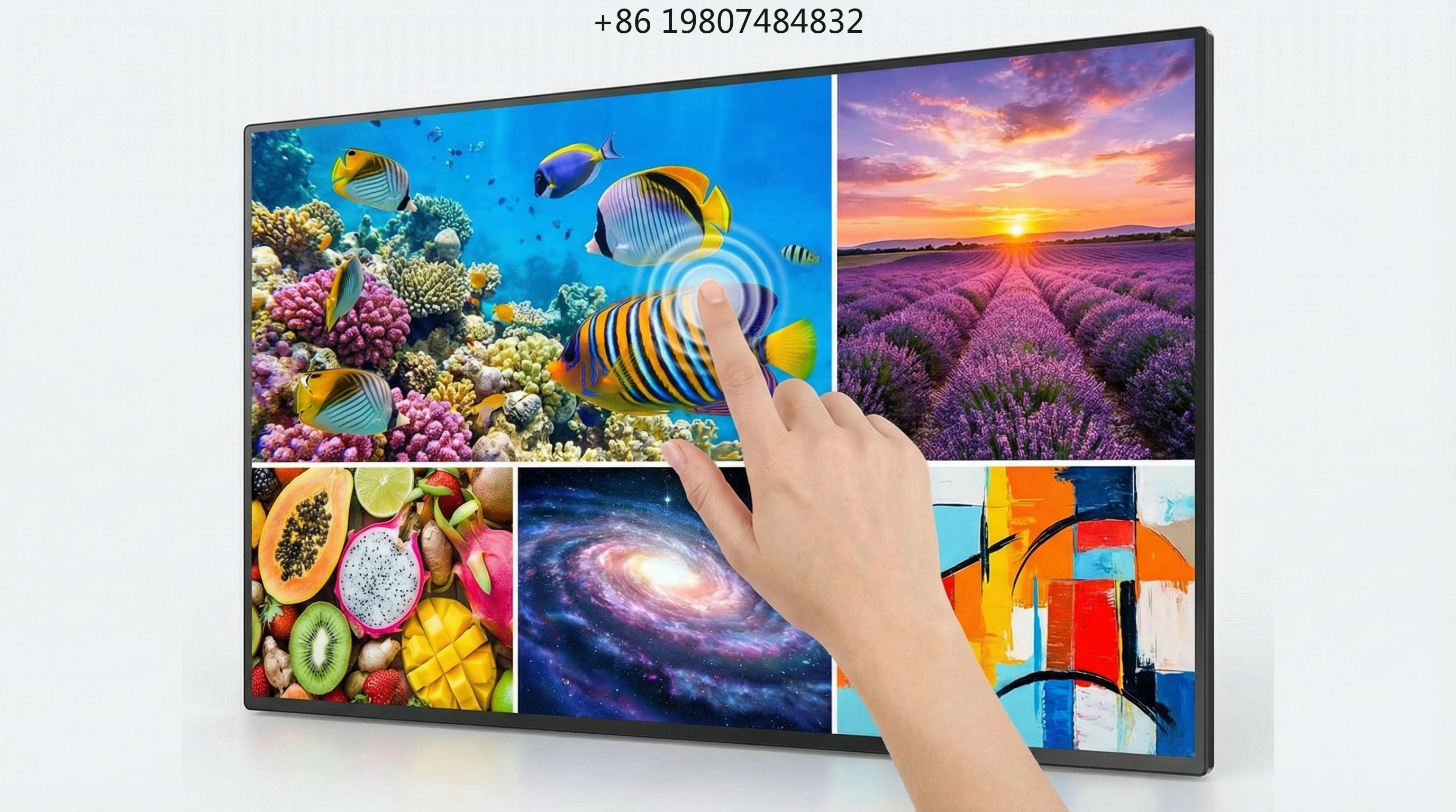 75 Inch Touch Screen Wall Mount Interactive Kiosk, Android Windows WiFi 6 Hot Sale AliExpress for Cafe & Mall