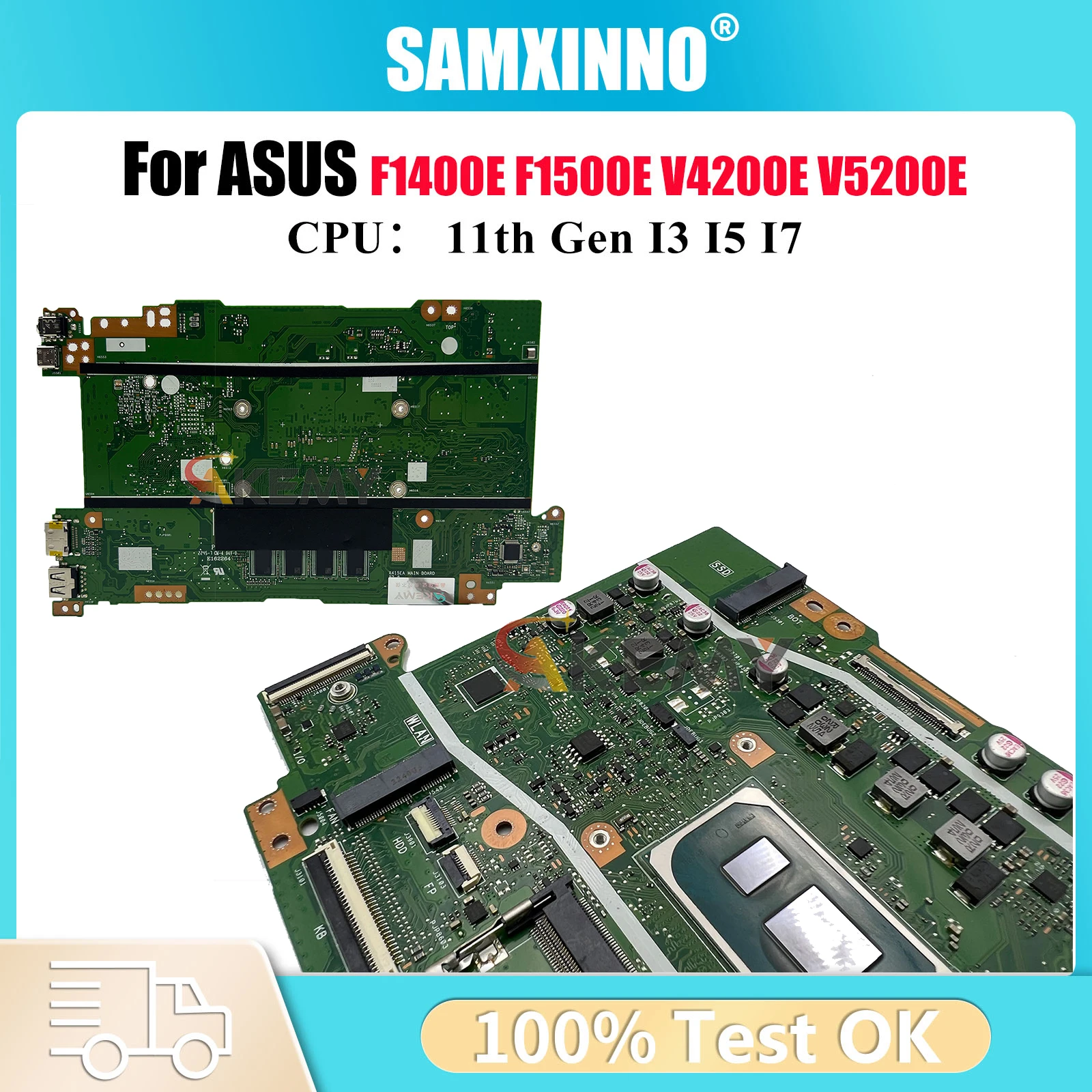 

Материнская плата X415E X415EA для ноутбуков ASUS VivoBook X415EQ F1400E X415EP V5200E V4200E X415EA F1500E с процессорами R3 R5 R7