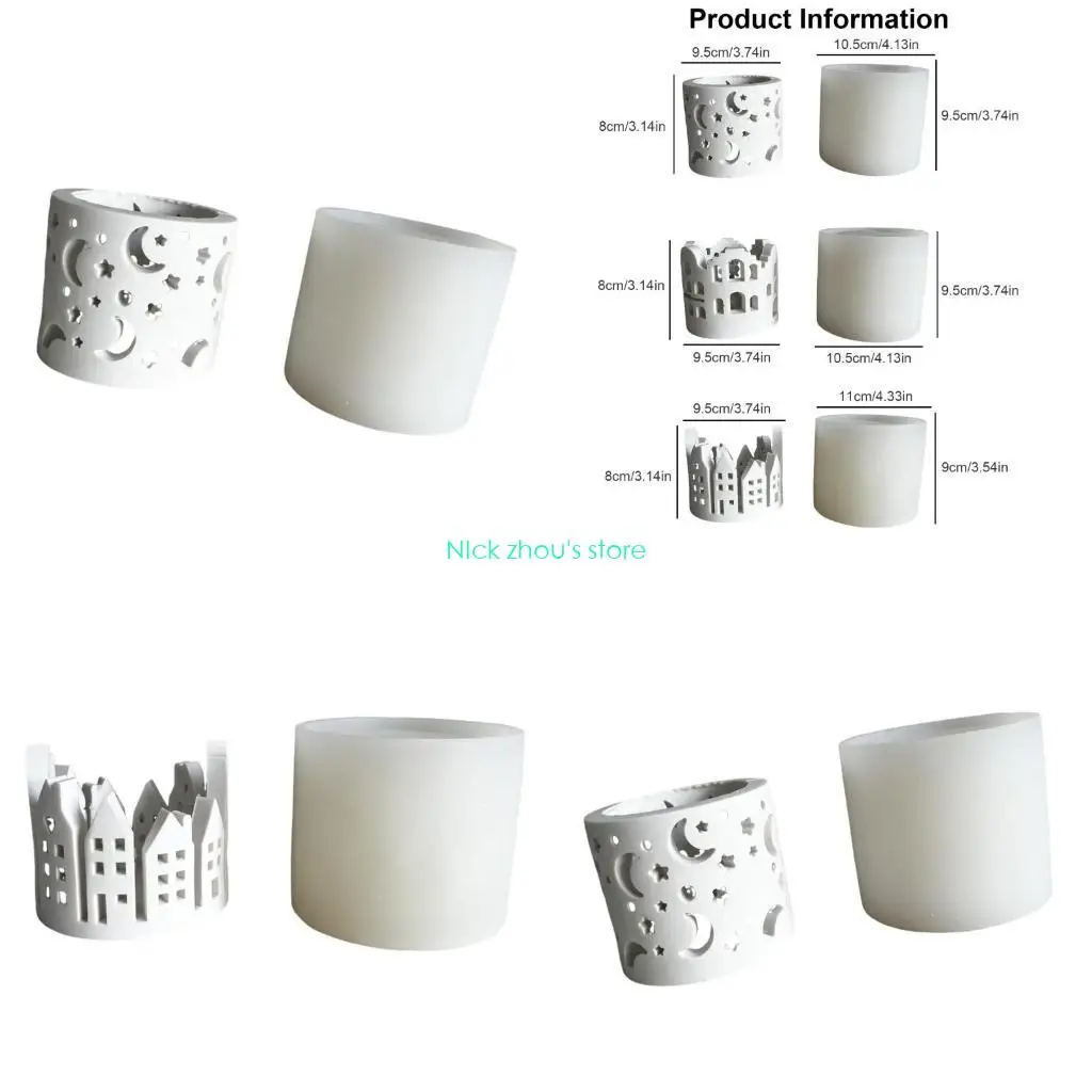 

E15E многоразовая прочная силиконовая модель с луной и звездой, домашний аксессуар, украшение для изготовления свечей на заказ,