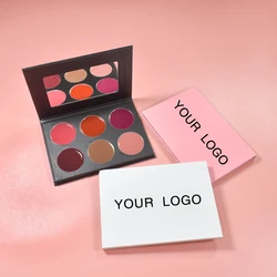 6-color Private Label Contour Concealer Blush Palette DIY Custom Bulk Makeup Blusher Powder Highlighter Combination Cosmetic