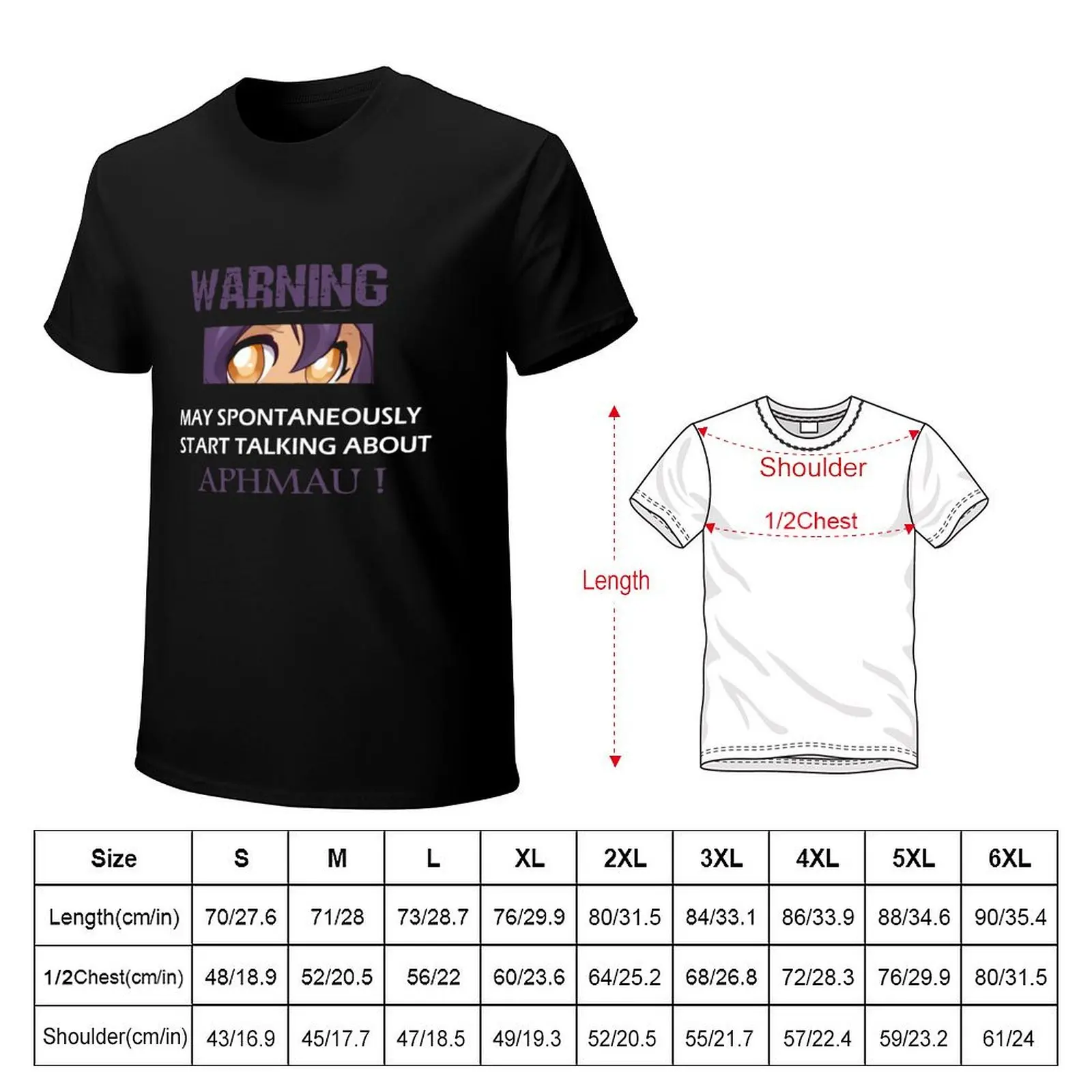 warning ! may spontaneously start talking about aphmau ! T-Shirt funnys oversizeds customizeds black t-shirts for men