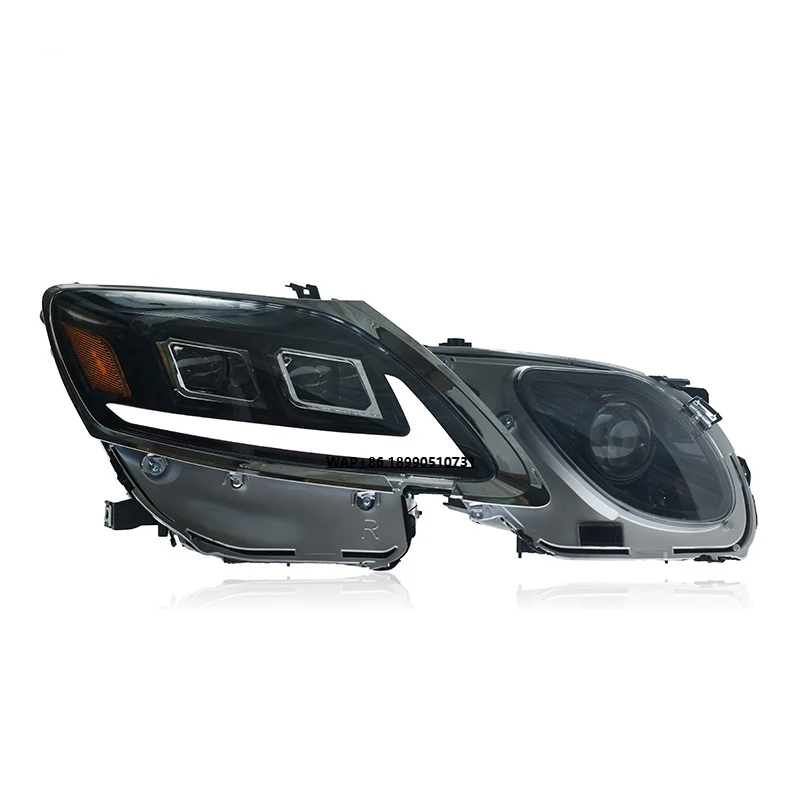 

Для Lexus GS 2004-2011 гг. Модернизированная фара в сборе, новые светодиодные ежедневные ходовые огни, водяные рулевые линзы