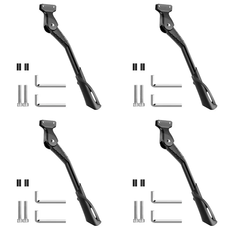 ABUE-4X For 20Inch 24Inch 26Inch Bike Kickstand Electric Bicycle Kickstand Support Stand Adjustable Side Parking Bracket