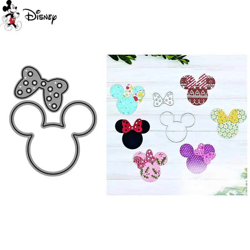 Disney Cutting Dies Mini Mickey Mouse Head Diecut for DIY Scrapbooking Embossing Paper Cards Crafts Making New 2022 Dies