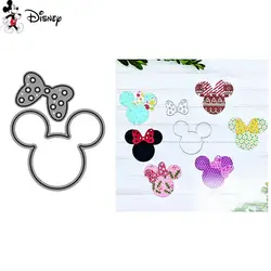 Disney wykrojniki Mini głowa myszki Mickey Diecut dla majsterkowiczów Scrapbooking wytłaczania papieru robienie kartek Making New 2022 umiera