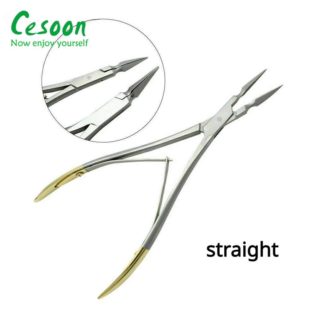 Dental Residual Root Tweezers Tooth Extraction Forceps Dentistry Pliers Teeth Fragment Minimally Invasive Curved Straignt Tools