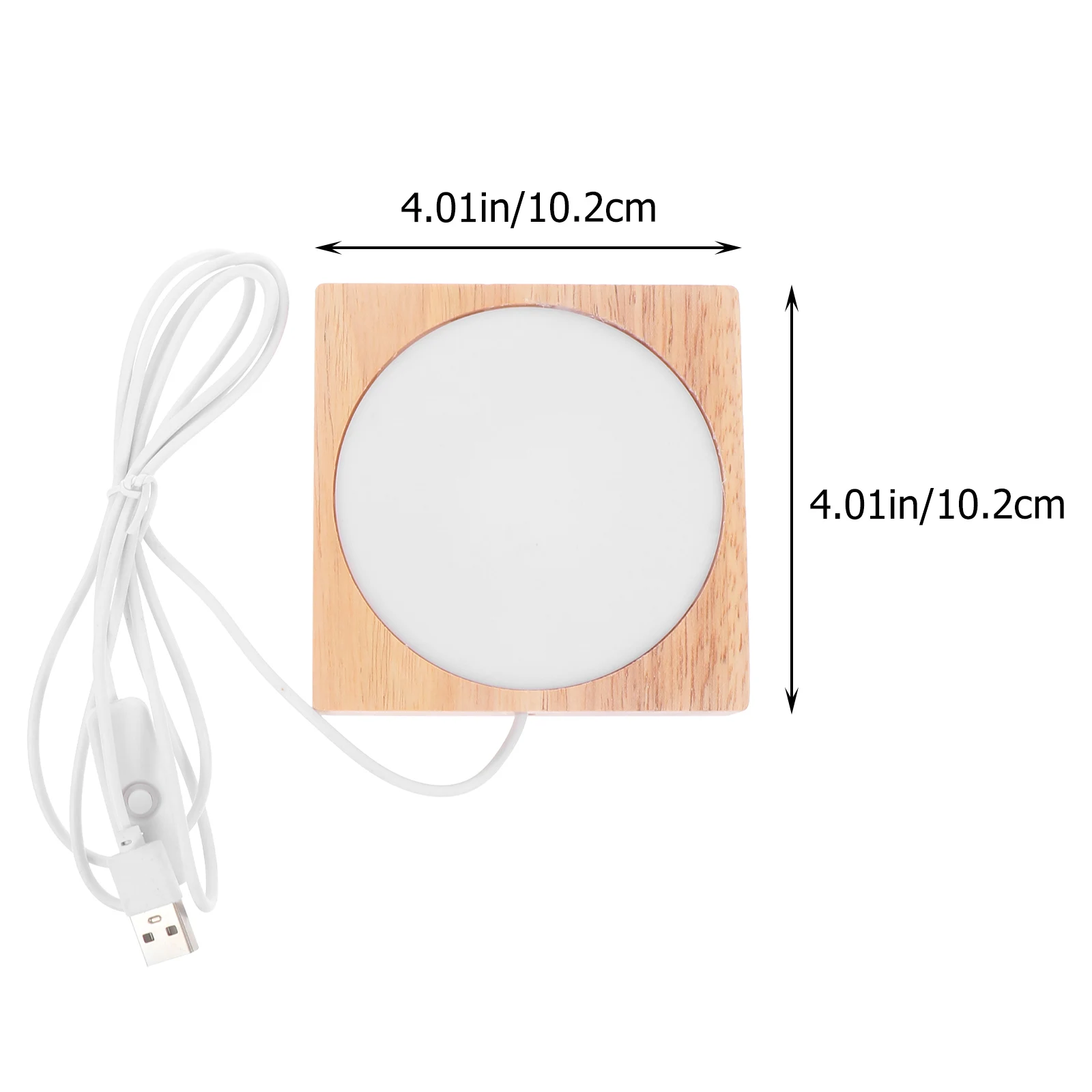

1pc Wooden Led Creative Night Light Compact Bedside Lamp Decorative Desktop Light Artistic Small Night Lamp For Bedroom