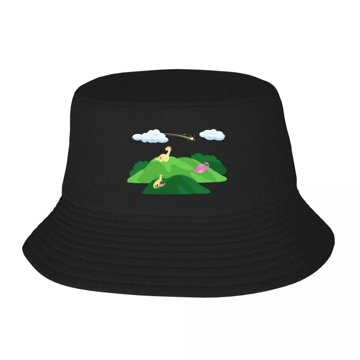 Dinosaur Hills Bucket Hat Anime Hat foam party Hat birthday Women's Golf Clothing Men's