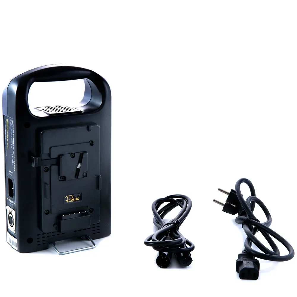 Rolux RL-2KS Dual channel V mount V-lock camera battery charger BP battery power charger