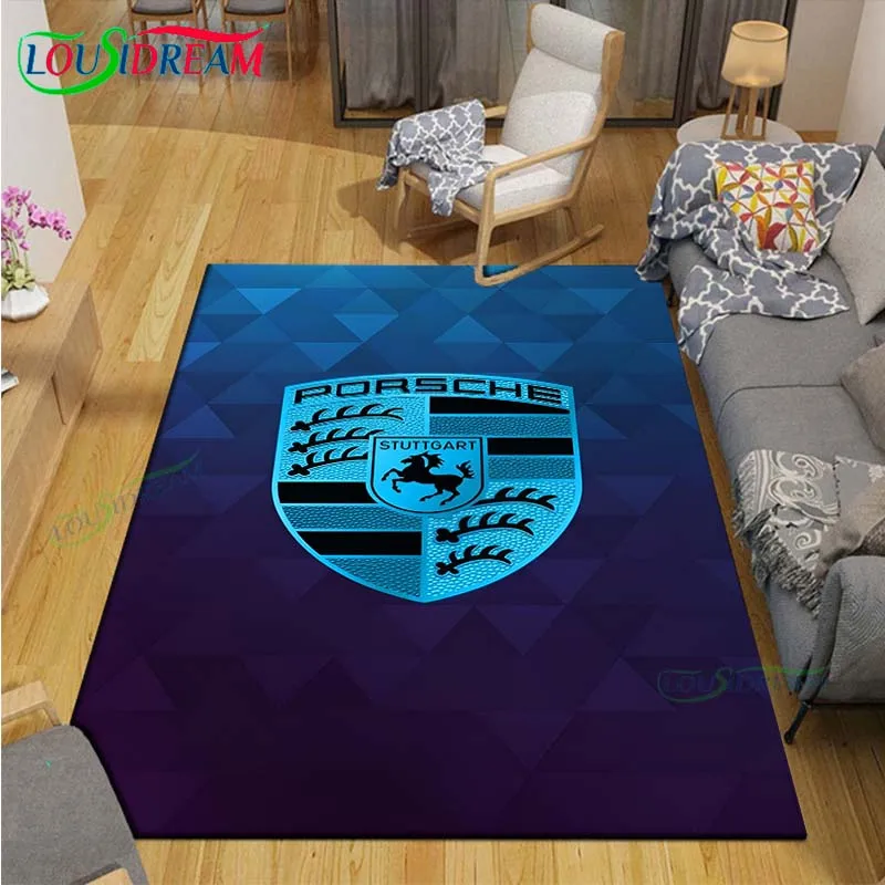 Fashion Exquisite Car Logo Printed  Carpets Living Room Anti-Skid Area Rug Kids Bedroom Mats Yoga Mat Large Carpet Decor