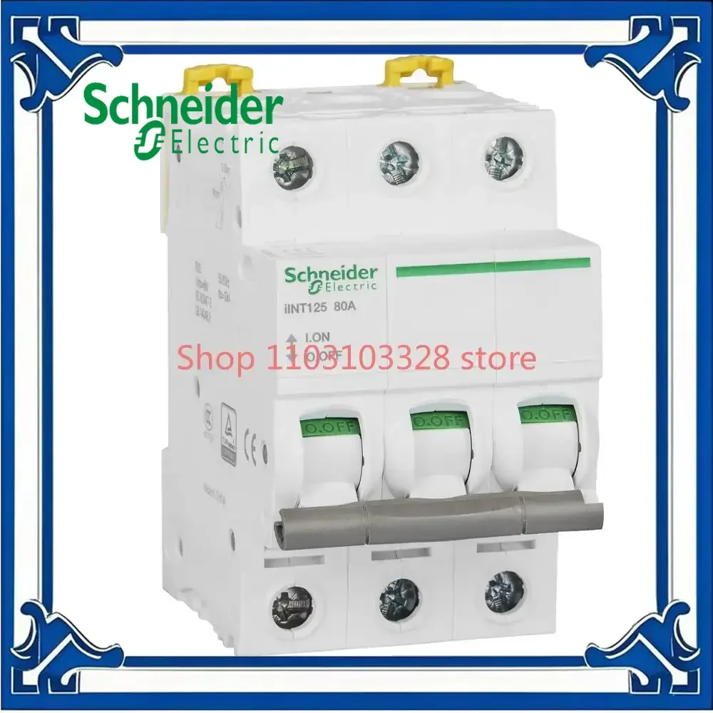 

SchneiderOriginal Export IINT125 Isolation Switch , 3P, Rated Working Current 80A 400VAC 50 / 60H 5ka Single Isolated Switch A9S