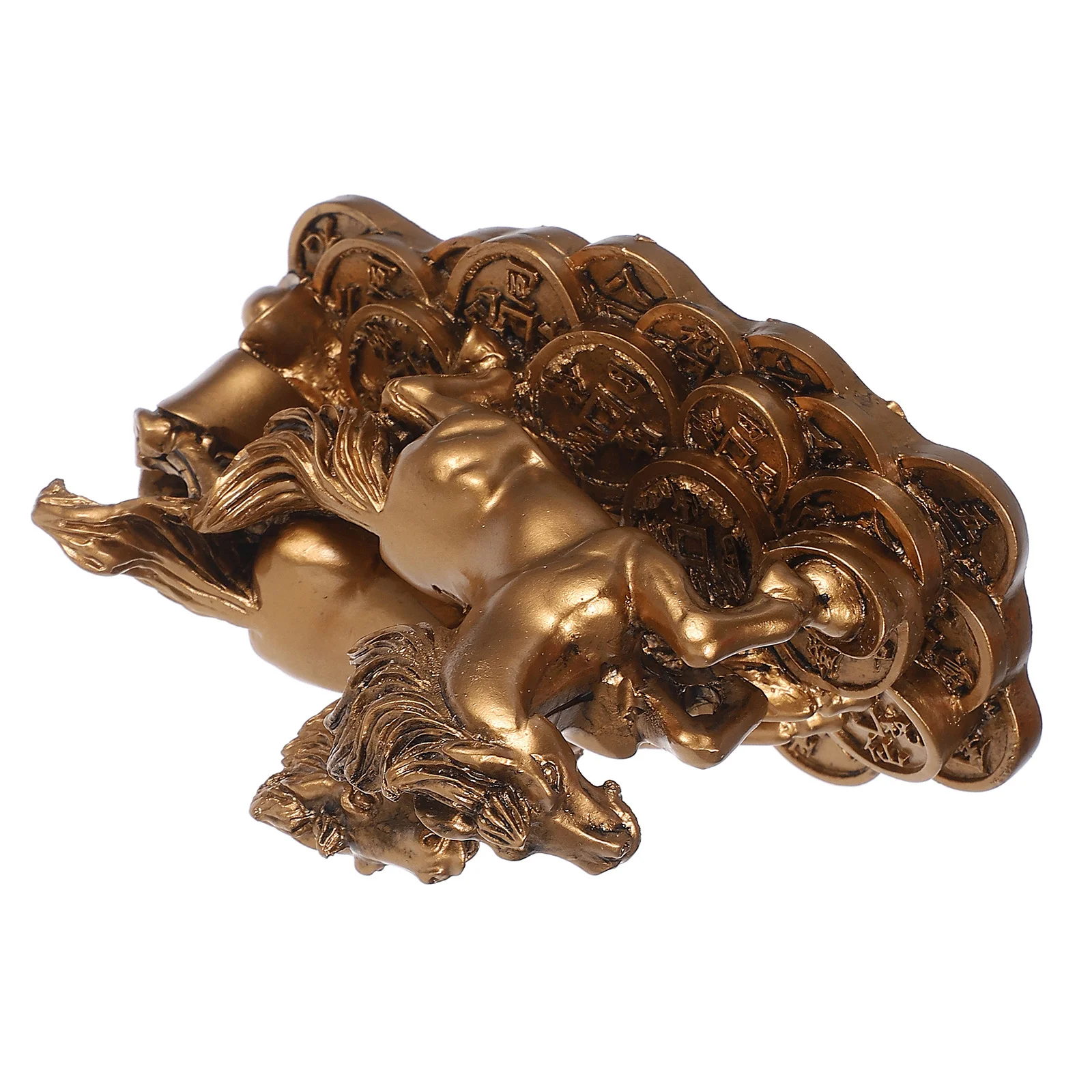 

Resin Horse Statue Luxurious Finish Symbol Of Success For Home Office Decor Stable Base Easy To Clean Modern Desktop Ornament