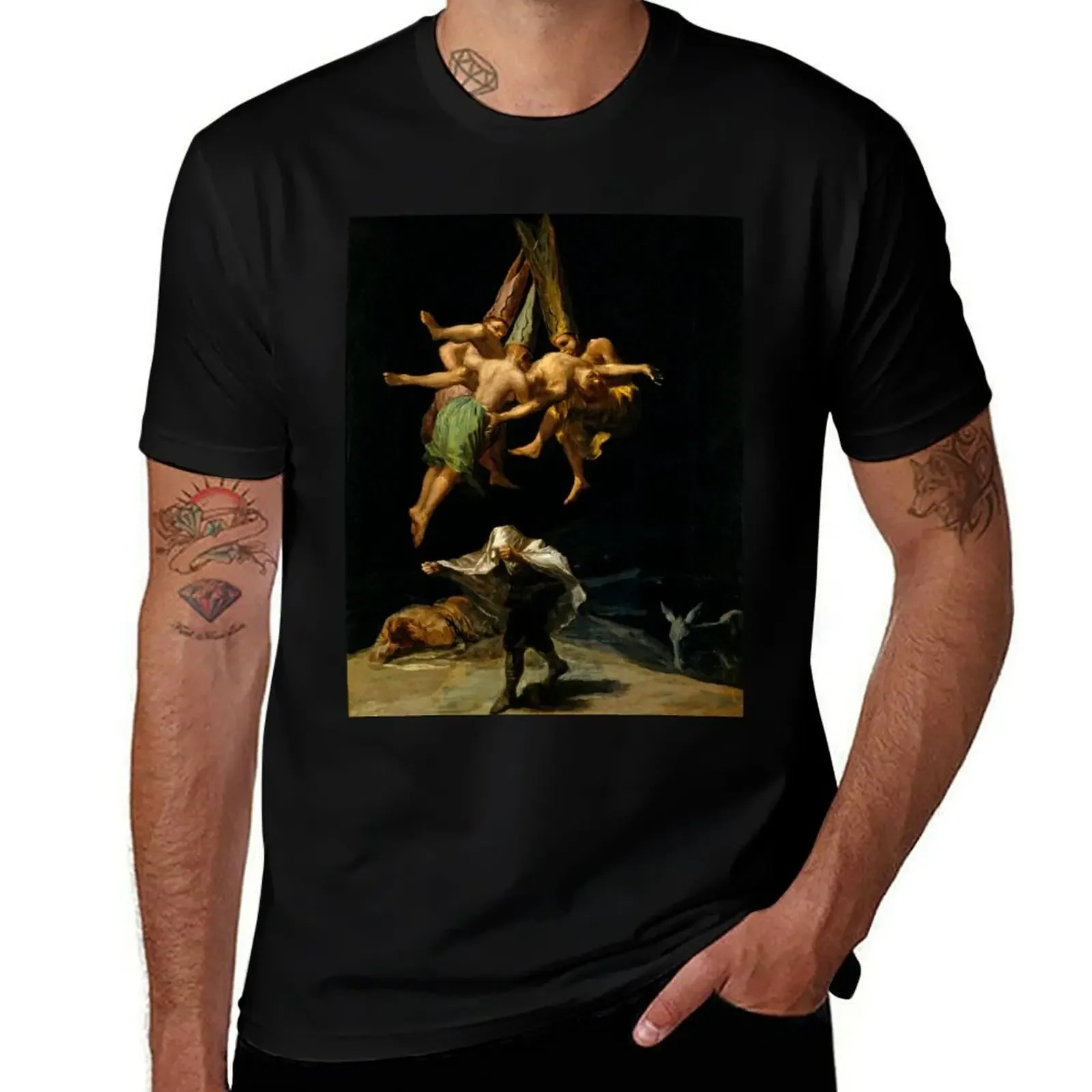 Francisco Goya Witches' Flight (Spanish: Vuelo de Brujas; also known as Witches in Flight or Witches in the Air) T-Shirt