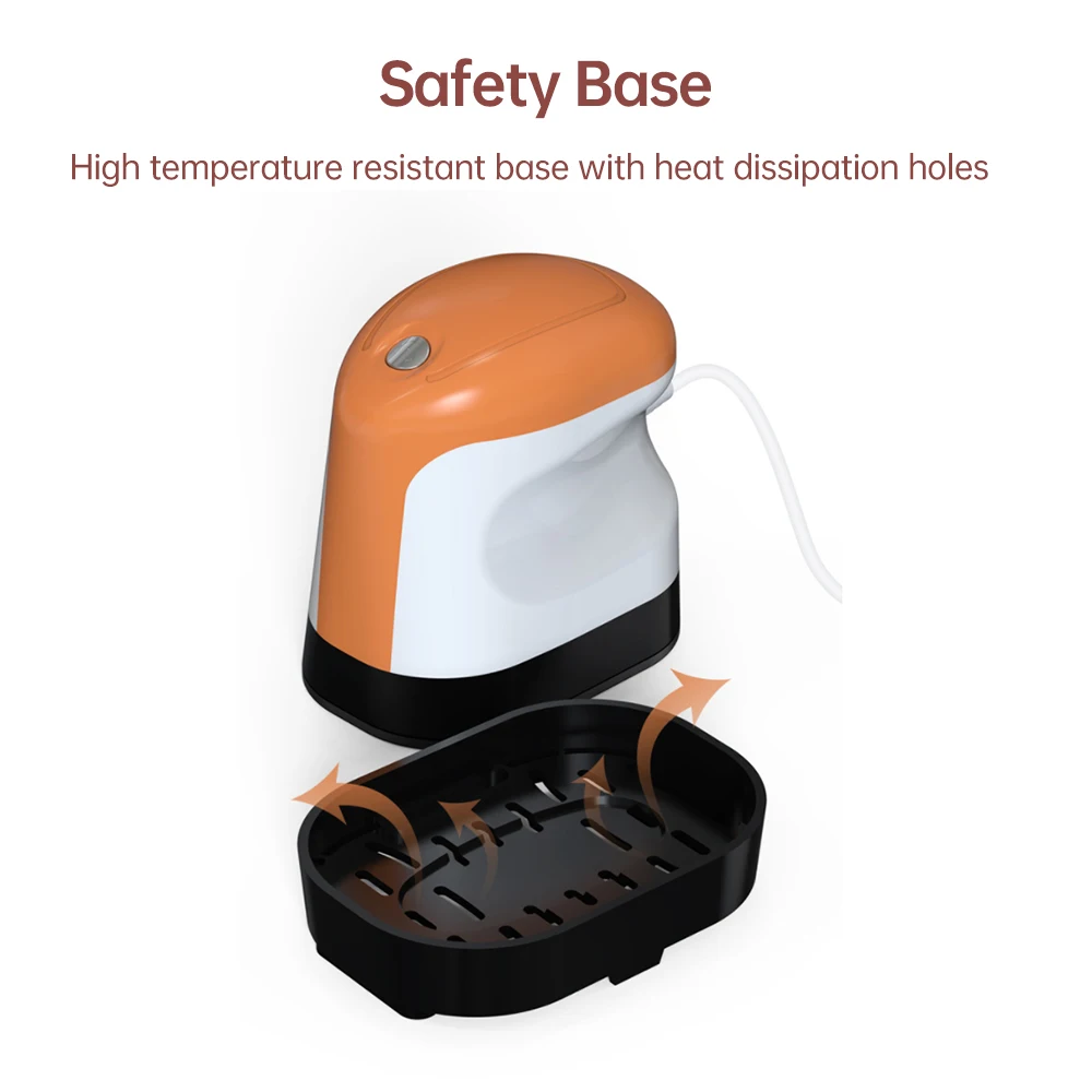 Mini pressa di calore macchina T-shirt stampa riscaldamento a vapore pressa di trasferimento 6x9 cm macchine da ferro portatili supporto stiratura a secco e bagnata per