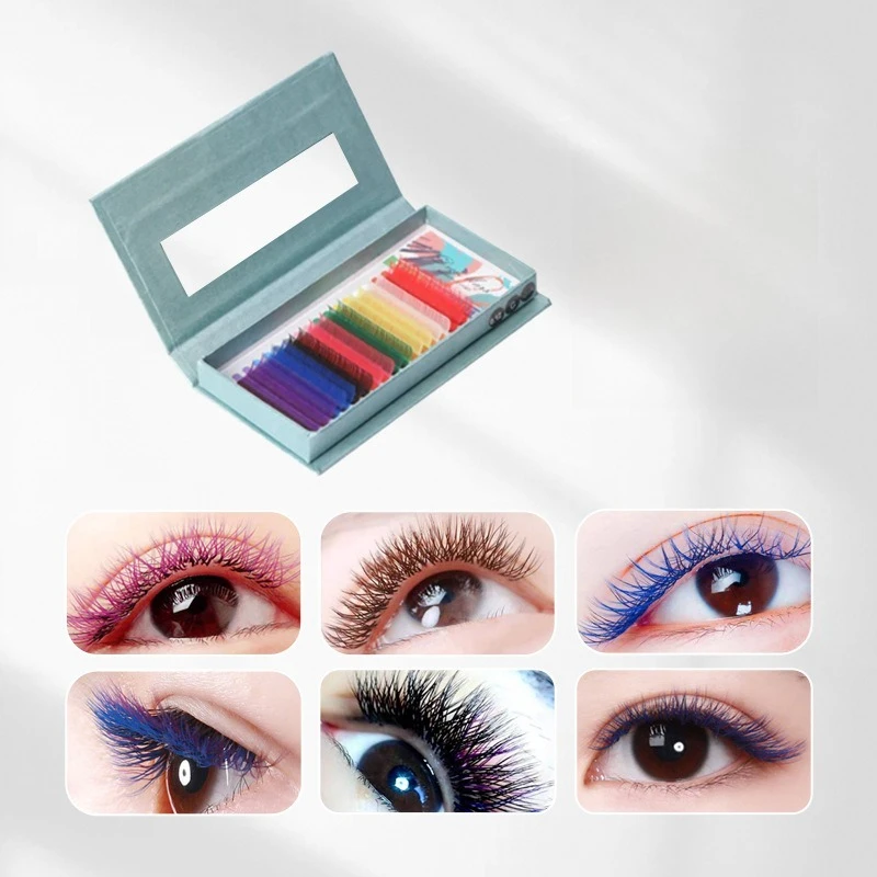 Color Single Grafted Eyelashes, Large Capacity Natural Extension Flowering Eyelash Shop Special False Eyelashes