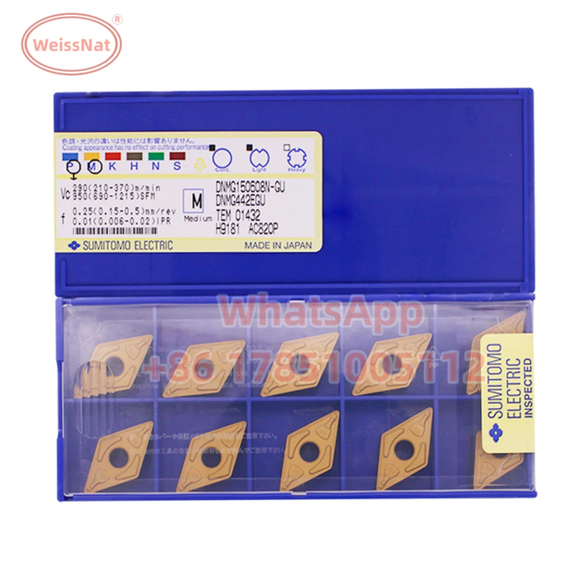 

Карбидная вставка SUMITOMO DNMG150604N DNMG150608N DNMG150404N DNMG150408N AC810P AC820P AC830P T1200A T1500A, вставки DNMG