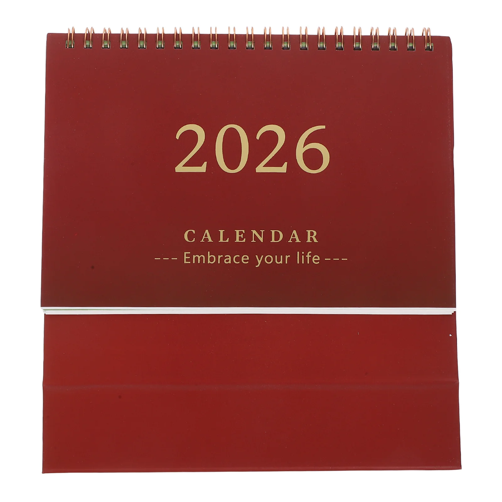 

2026 Small Flip Desk Calendar Minimalist Compact Standing Design for Office Home School Scheduling Small Desk Calendar