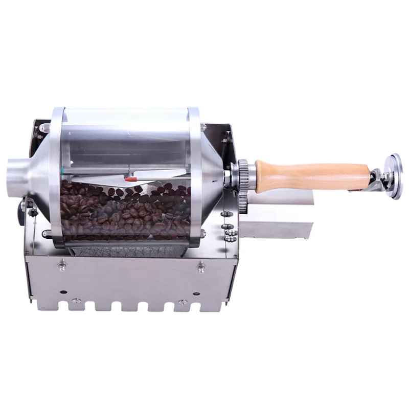 AS 1-S 400 T Home Coffee Bean Roasting Machine Stainless Steel Direct Fire Coffee Roaster Bean Machine Quartz Glass