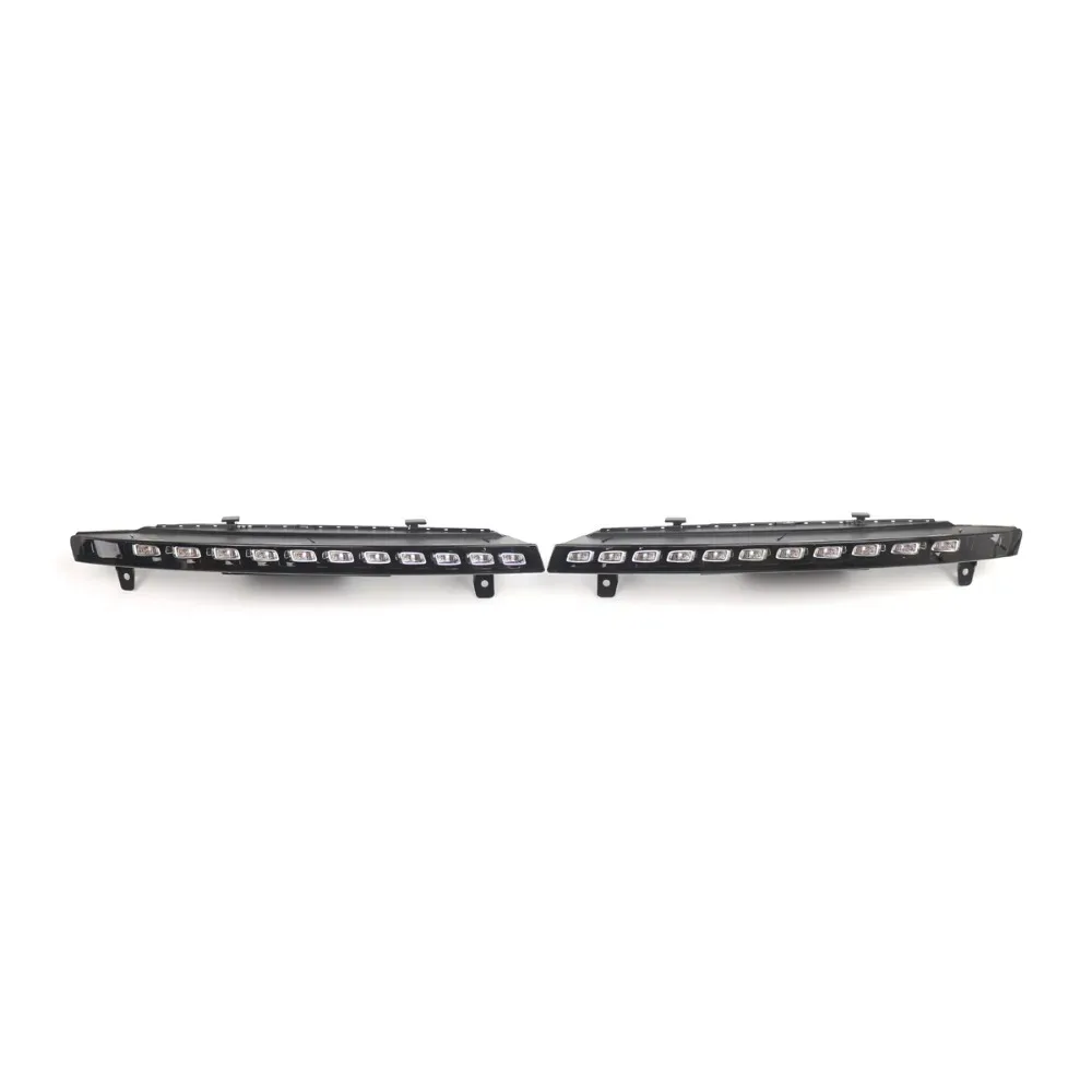 Front Bumper LED Daytime Running Lights Fits For Audi Q7 2010 2012 2013 2014 2015 Sports Model 4L0953041E 4L0953042E