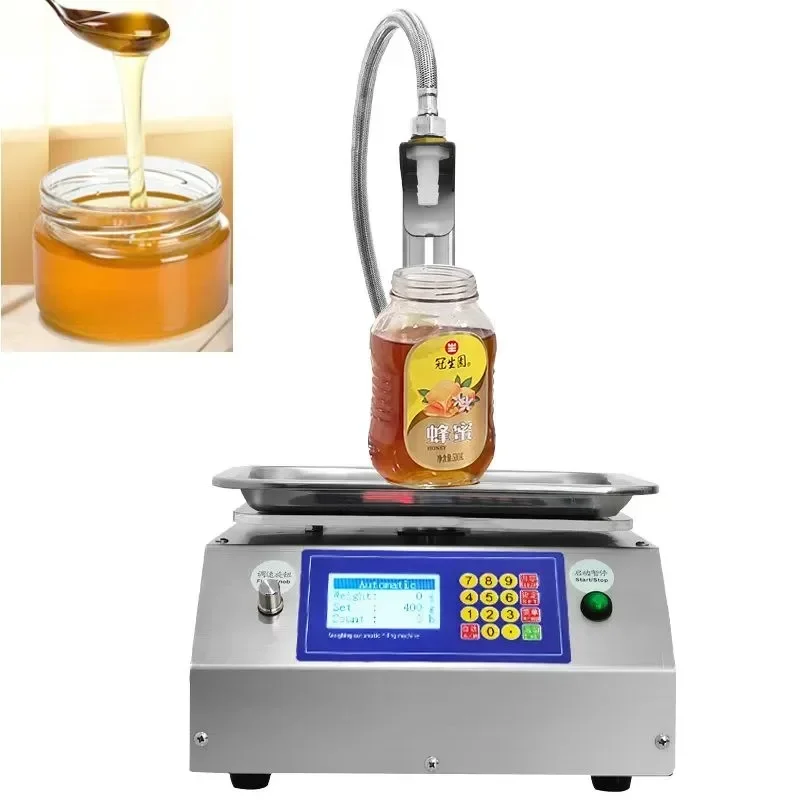 Honey Filling Machine Olive Oil Filler for 0-15KG Cream Shampoo Lotion Laundry Conditioner Shower Gel Diaphragm Pump Weighing