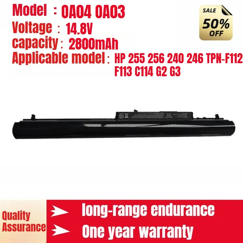 

OA04 OA03 Аккумулятор для ноутбука HP 255 256 240 246 TPN-F112 F113 C114 G2 G3 Высококачественный литий-ионный аккумулятор