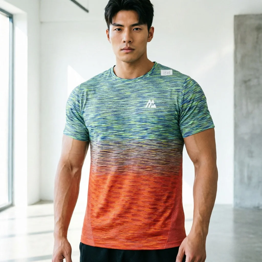 Ultra Lightweight Quick Dry Seamless Process Short Sleeve Sports T-Shirt MTX off Road Trail Running Green Color Men's Casual ...