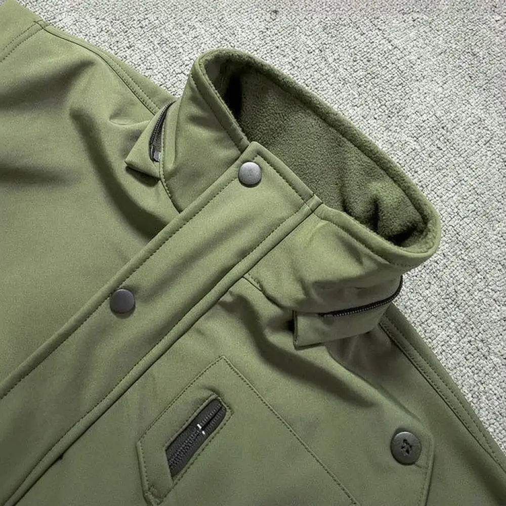 Waterproof Fleece Lined Hiking Suit Mens Outdoor Mountain Clothing Thermal Workwear Durable Protective Tactical Jackets Pants