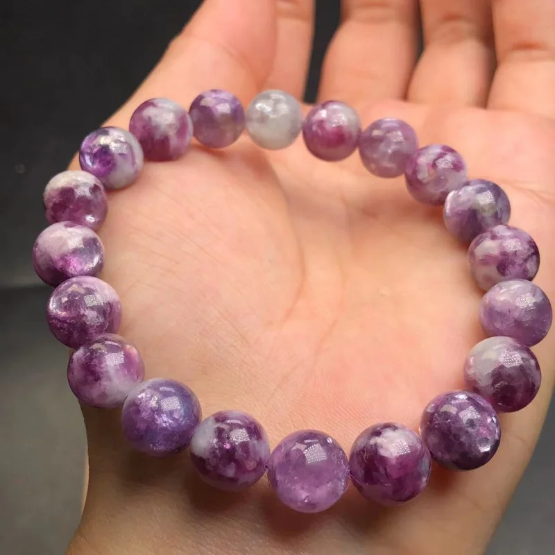 Natural Purple Bracelet Violet Grandmother Crystal