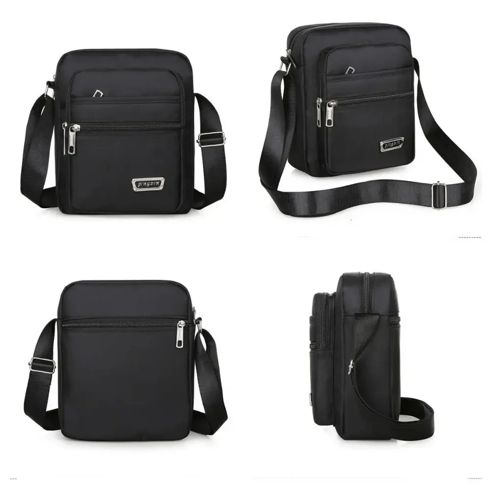 Men Nylon Shoulder Bag Messenger Bag Casual Waterproof Nylon
