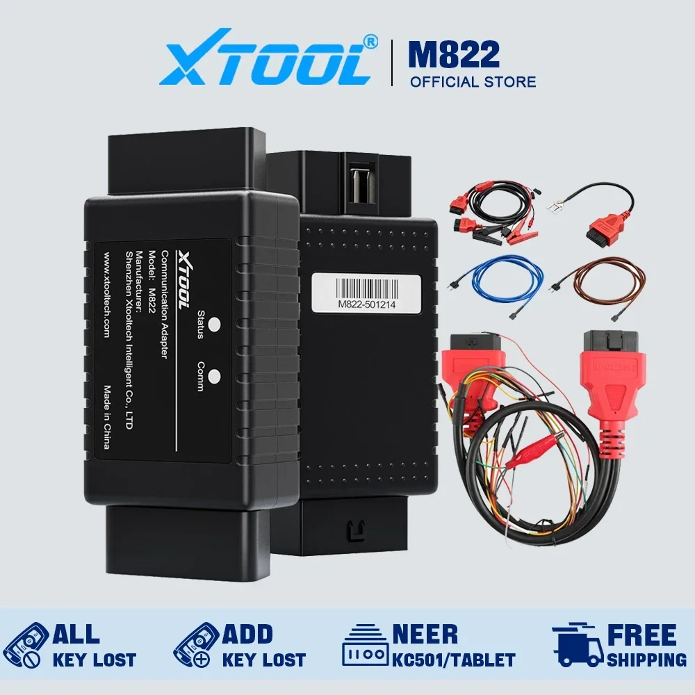 XTOOL M822 M821 Adapter For Benz  All Key Lost For Toyota 8A Key Programming Need Work With KC501 Programmer For PAD3 X100MAX