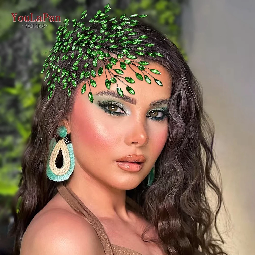 

YouLaPan Wedding Trendy Headband Rhinestone Bride Tiara Handmade Banquet Party Holiday Gifts Shiny Women Hair Accessories HP853