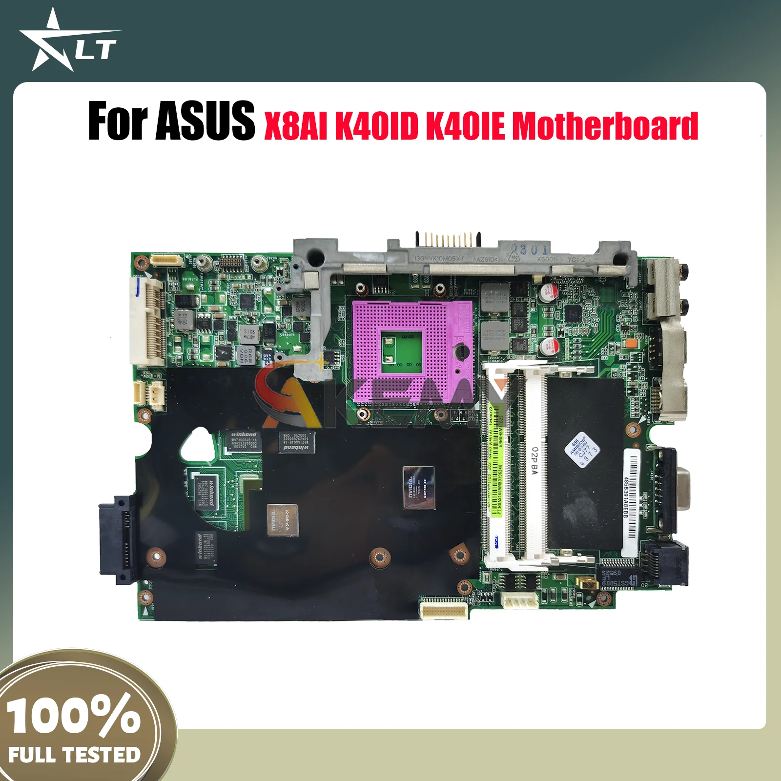 

K40ID Laptop Motherboard For ASUS K40I K40ID K40IN X8AI K40IJ K40IE Notebook Mainboard 100% tests OK fast shipping Top quality