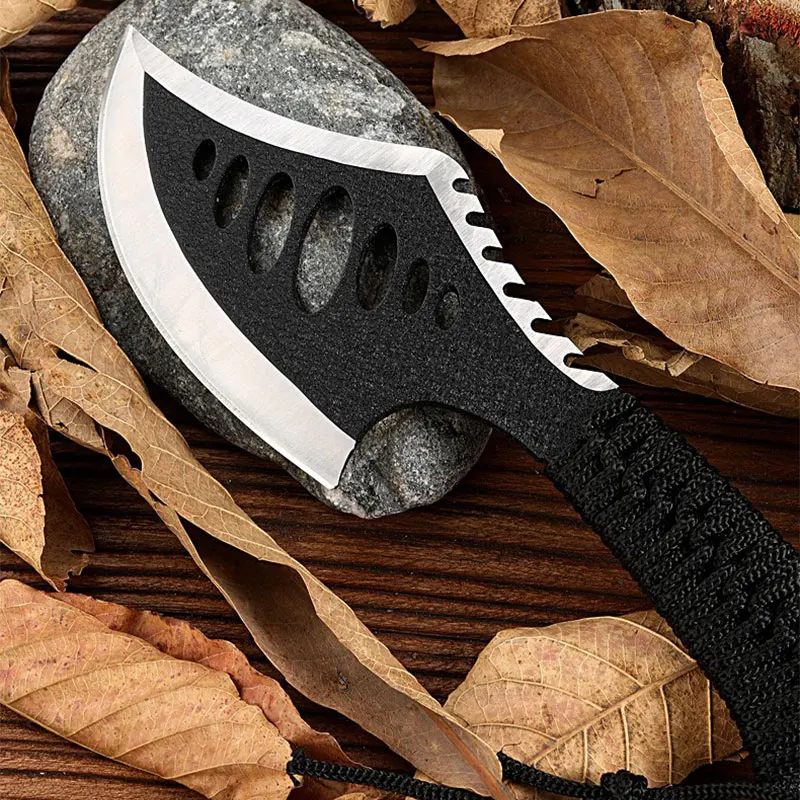 Outdoor Multi-Purpose Woodworking Axe Camping High Carbon Steel Waist Axe Wood Splitting Tactical Axe Survival Killing Logging A