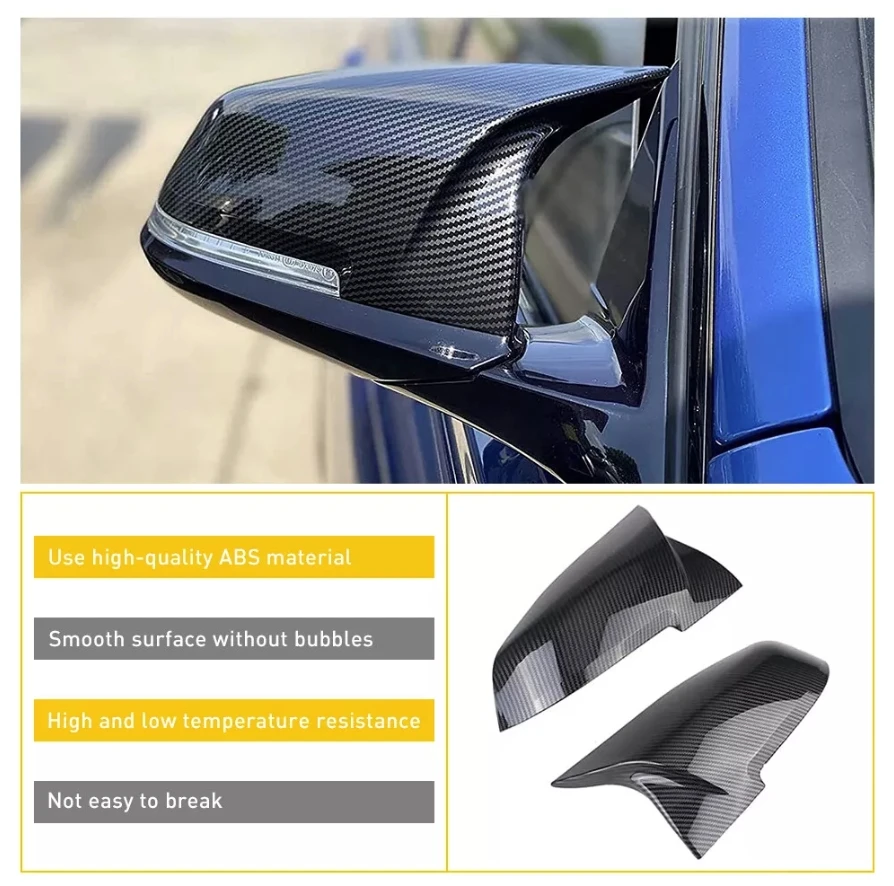 غطاء مرآة من ألياف الكربون بتصميم بديل لملحقات BMW F20 الخارجية